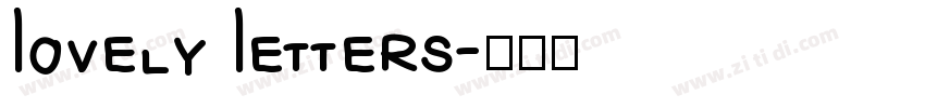 Lovely Letters字体转换